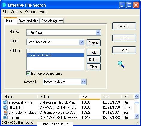 effective file search v6.2 portable effective file search v6.2 file search (efs) powerful but easy SEFU'