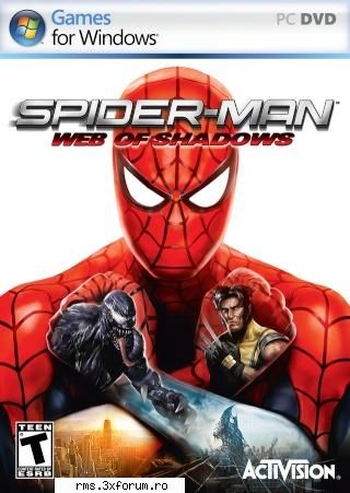 cerinte 2.8 ghz
-ram 1 gb
-video 256 prima parte:  
descarca a doua parte:   spider-man ultimate