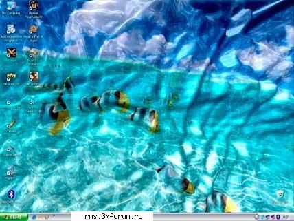 water desktop 3d is a screen saver which can work in fullscreen mode and desktop mode, and animated